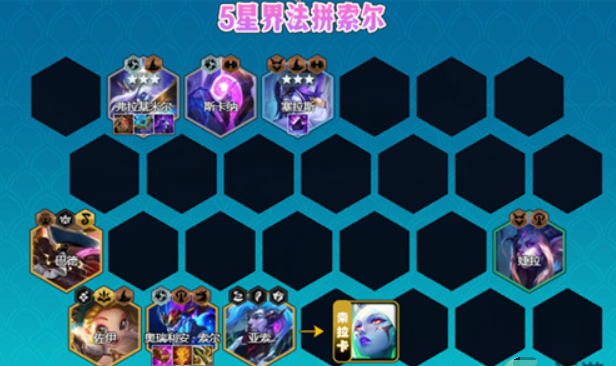 金铲铲之战星界法拼索尔阵容玩法分享-金铲铲之战星界法拼索尔阵容攻略