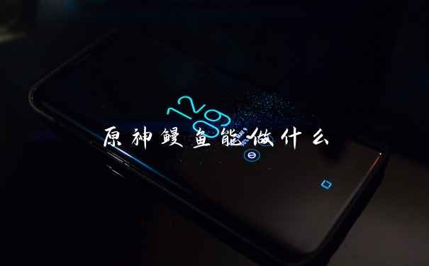 原神鳗鱼能做什么