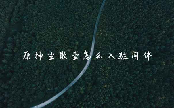 原神尘歌壶怎么入驻同伴