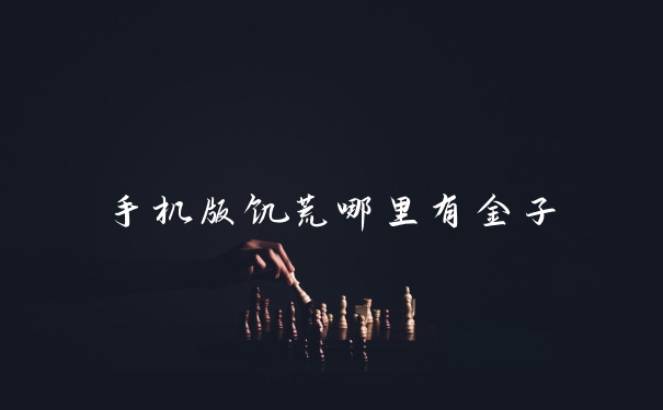 手机版饥荒哪里有金子