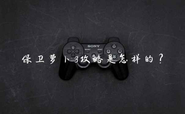 保卫萝卜3攻略是怎样的？