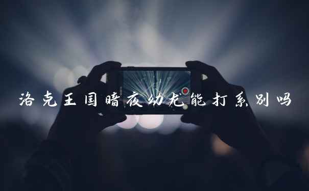 洛克王国暗夜幼龙能打系别吗