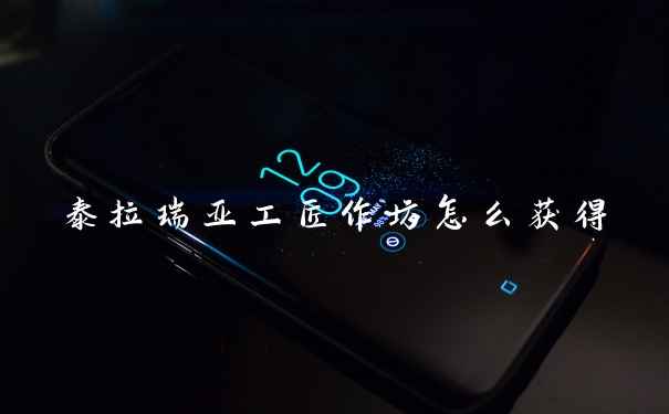 泰拉瑞亚工匠作坊怎么获得