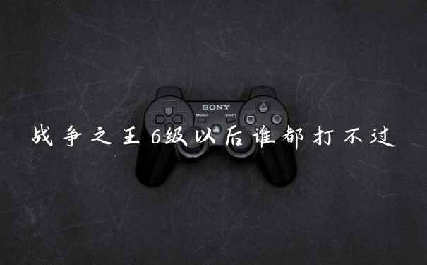 战争之王6级以后谁都打不过