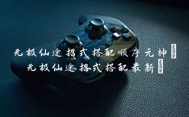 无极仙途招式搭配顺序元神(无极仙途招式搭配最新)