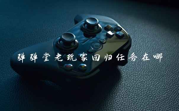 弹弹堂老玩家回归任务在哪