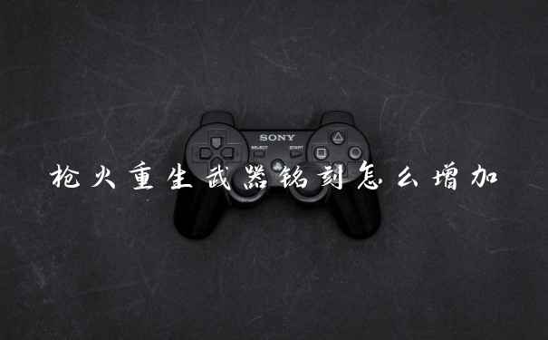 枪火重生武器铭刻怎么增加