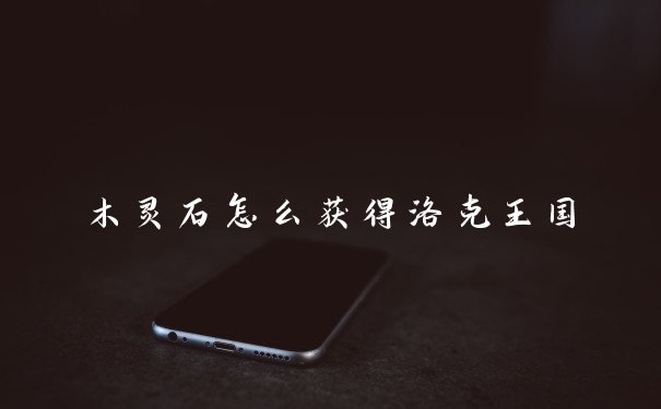 木灵石怎么获得洛克王国