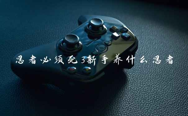 忍者必须死3新手养什么忍者