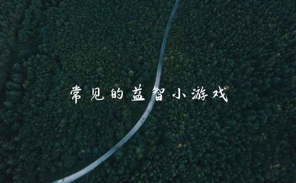 常见的益智小游戏