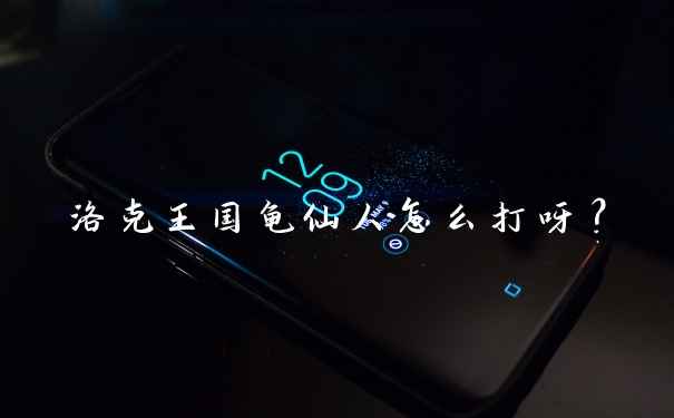 洛克王国龟仙人怎么打呀？