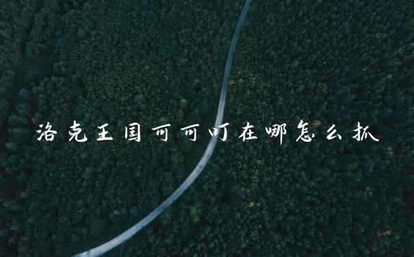 洛克王国可可叮在哪怎么抓