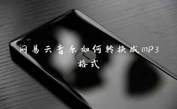 网易云音乐如何转换成mp3格式