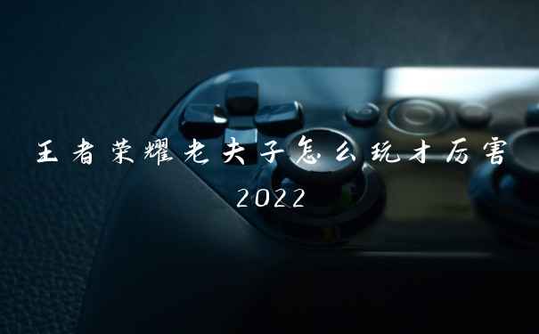 王者荣耀老夫子怎么玩才厉害2022