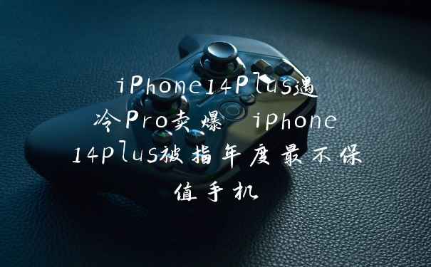iPhone14Plus遇冷Pro卖爆 iphone14plus被指年度最不保值手机