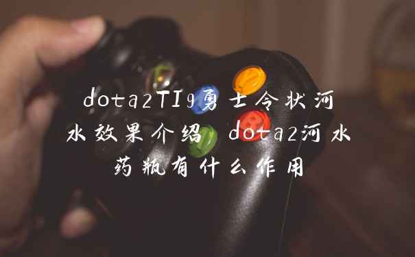dota2TI9勇士令状河水效果介绍 dota2河水药瓶有什么作用