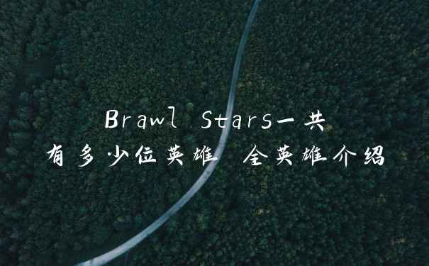 Brawl Stars一共有多少位英雄 全英雄介绍