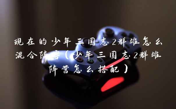 现在的少年三国志2群雄怎么混合阵容（少年三国志2群雄阵营怎么搭配）