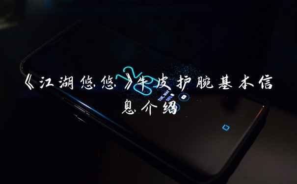 《江湖悠悠》牛皮护腕基本信息介绍
