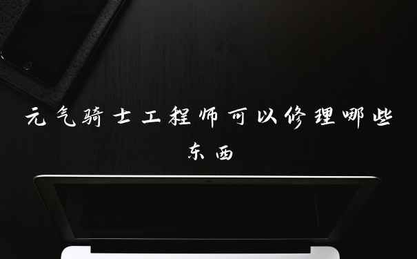 元气骑士工程师可以修理哪些东西