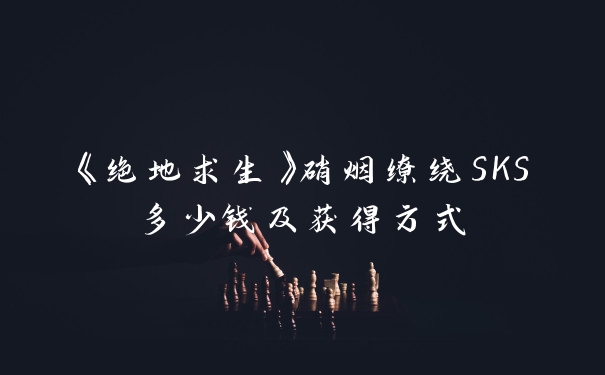 《绝地求生》硝烟缭绕SKS多少钱及获得方式