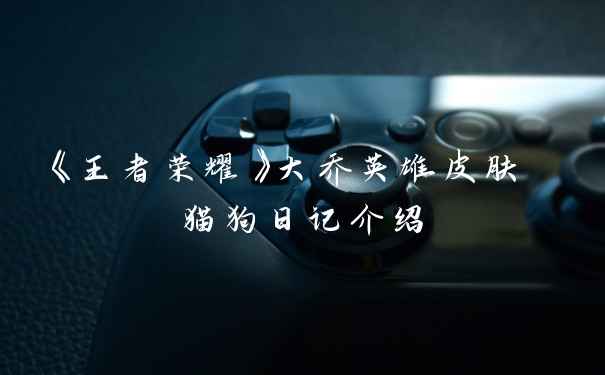 《王者荣耀》大乔英雄皮肤 猫狗日记介绍