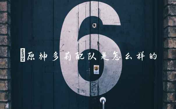 ​原神多莉配队是怎么样的