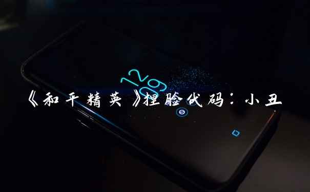 《和平精英》捏脸代码：小丑