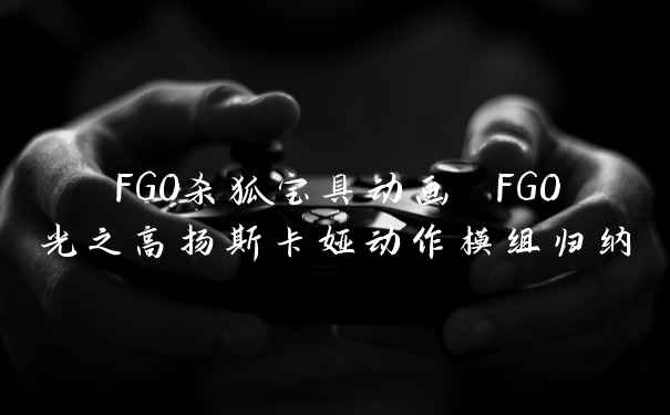 FGO杀狐宝具动画 FGO光之高扬斯卡娅动作模组归纳