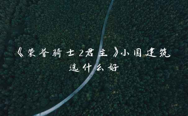 《荣誉骑士2君主》小国建筑选什么好