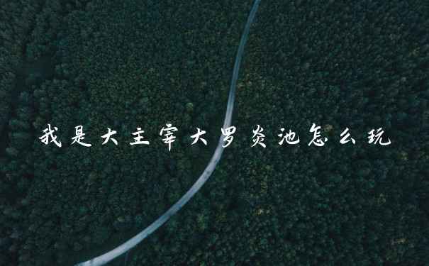 我是大主宰大罗炎池怎么玩