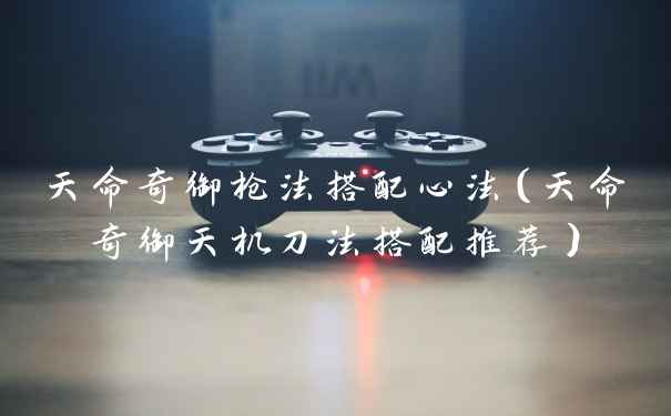 天命奇御枪法搭配心法（天命奇御天机刀法搭配推荐）
