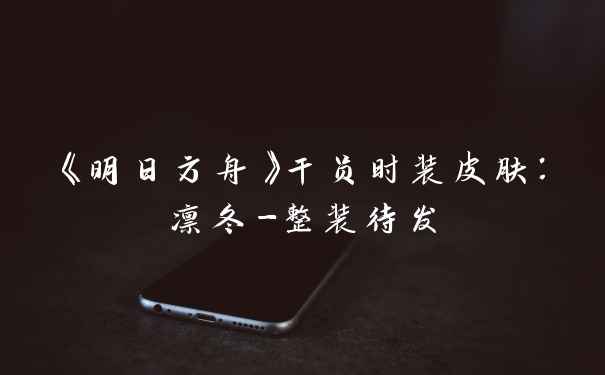 《明日方舟》干员时装皮肤：凛冬-整装待发