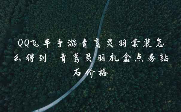 QQ飞车手游青鸾灵羽套装怎么得到 青鸾灵羽礼盒点券钻石价格