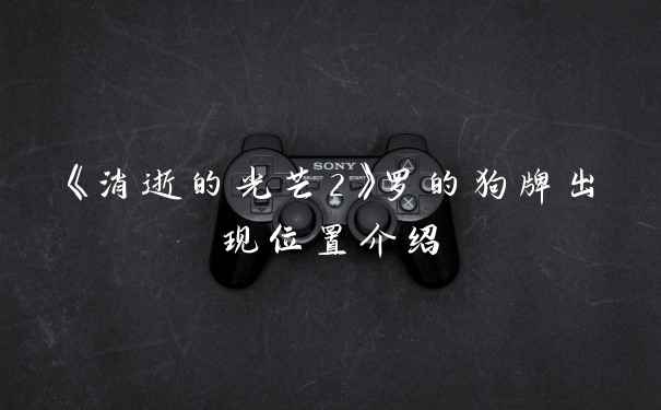 《消逝的光芒2》罗的狗牌出现位置介绍