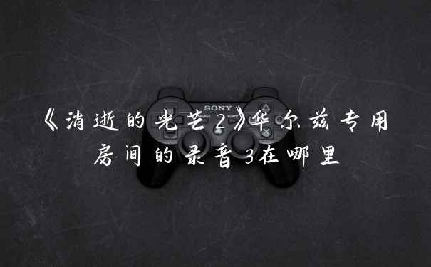 《消逝的光芒2》华尔兹专用房间的录音3在哪里