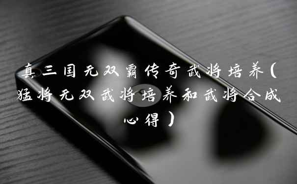 真三国无双霸传奇武将培养（猛将无双武将培养和武将合成心得）