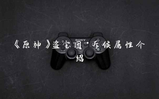 《原神》盗宝团·斥候属性介绍