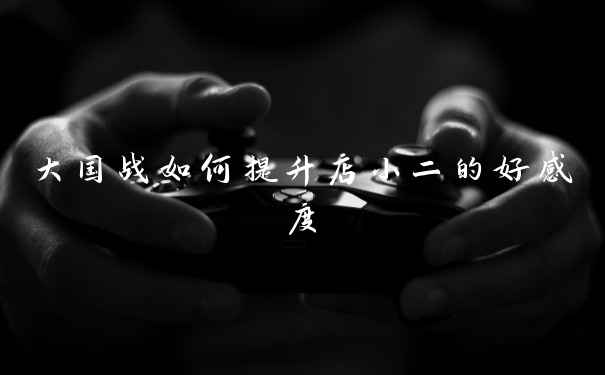 大国战如何提升店小二的好感度