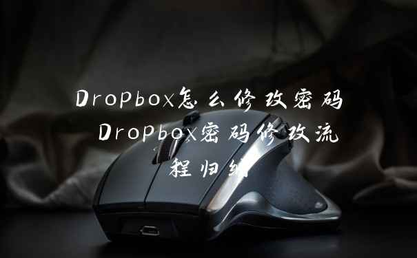 Dropbox怎么修改密码 Dropbox密码修改流程归纳