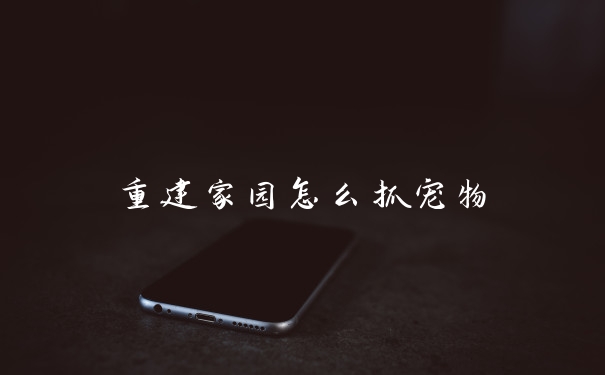 重建家园怎么抓宠物