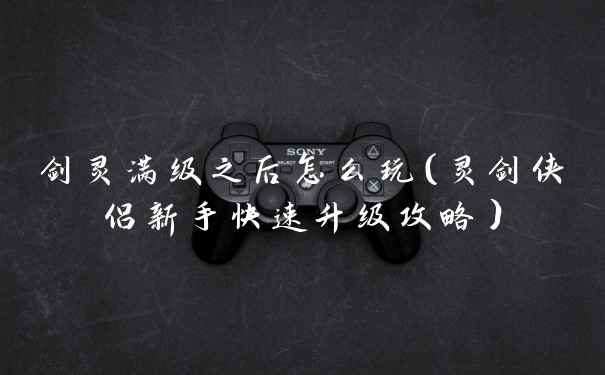 剑灵满级之后怎么玩（灵剑侠侣新手快速升级攻略）