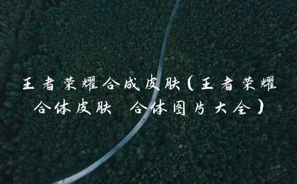 王者荣耀合成皮肤（王者荣耀合体皮肤 合体图片大全）