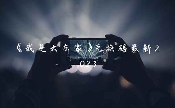 《我是大东家》兑换码最新2023