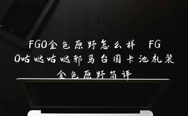 FGO金色原野怎么样 FGO咕哒咕哒邪马台国卡池礼装金色原野简评