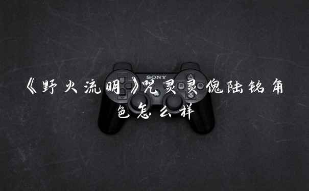 《野火流明》咒灵灵傀陆铭角色怎么样