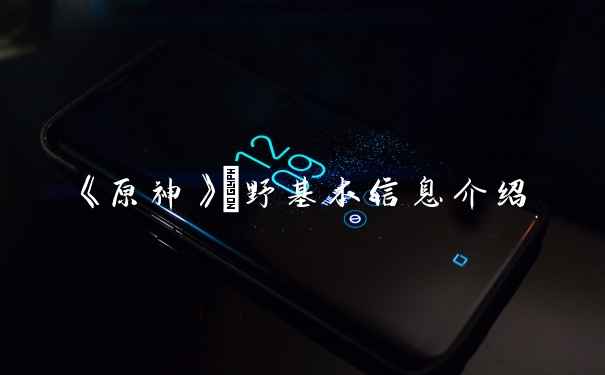 《原神》笹野基本信息介绍
