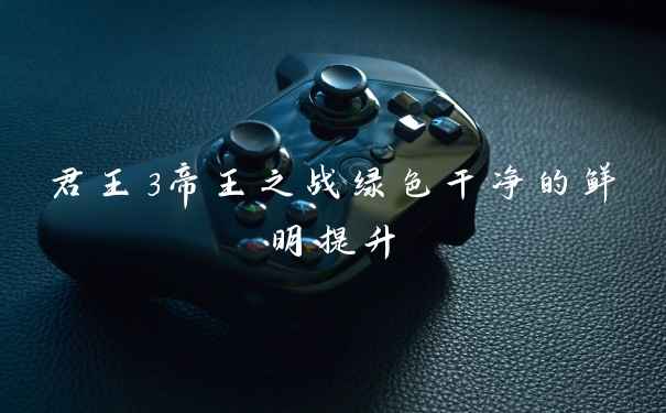 君王3帝王之战绿色干净的鲜明提升