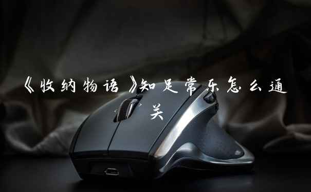 《收纳物语》知足常乐怎么通关