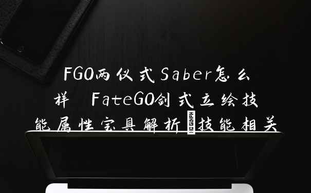 FGO两仪式Saber怎么样 FateGO剑式立绘技能属性宝具解析_技能相关